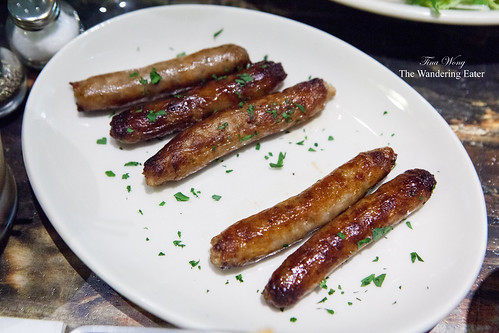 Side of pork, sage and black pepper sausages
