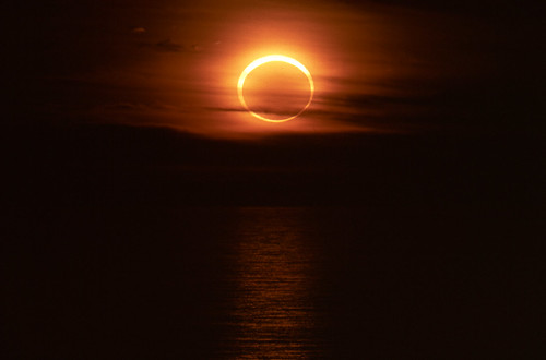 Annular Eclipse Sunset