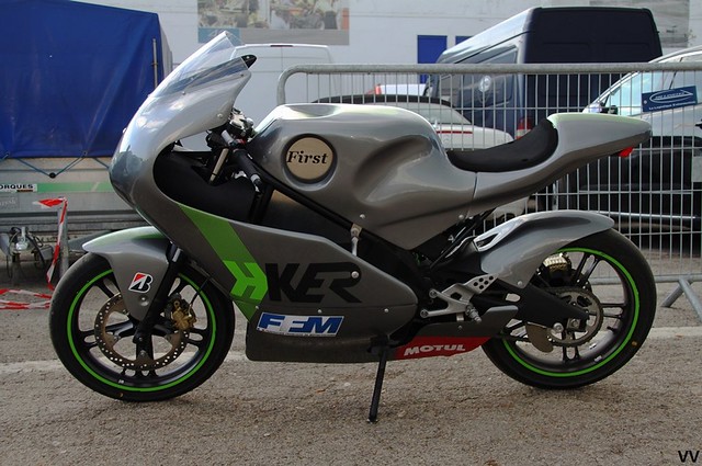 La H-Ker First, moto électrique de course française.
