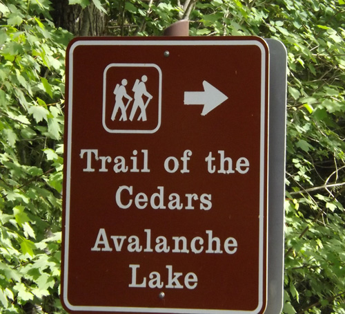 trail of cedars sign 049