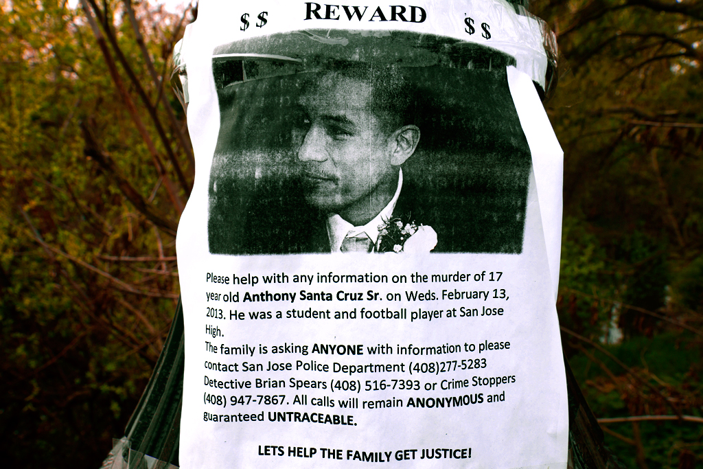 Reward-flyer-for-the-murderer-of-Anthony-Santa-Cruz-Sr--San-Jose