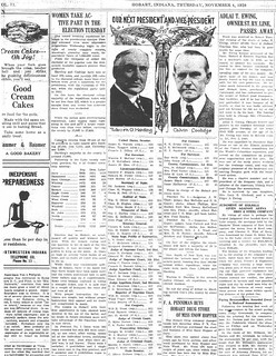 Harding and Coolidge elected