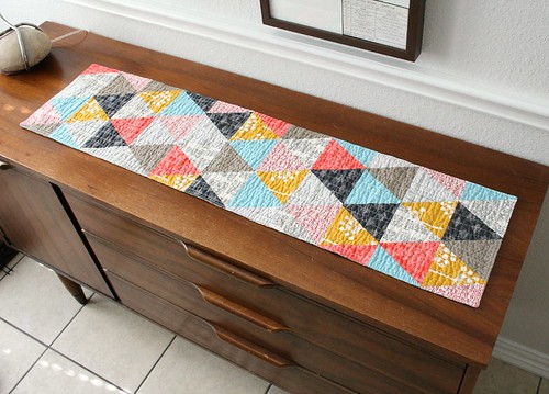 triangles table runner