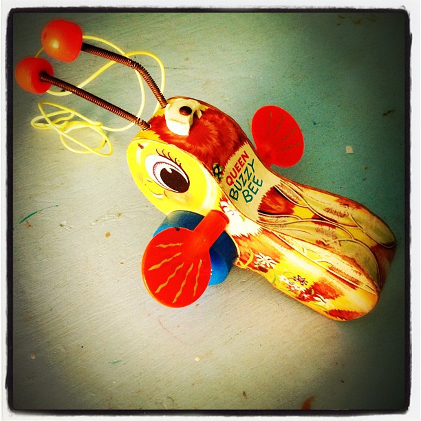 Vintage Bee Toy #antique #toy #vintage #bees #old