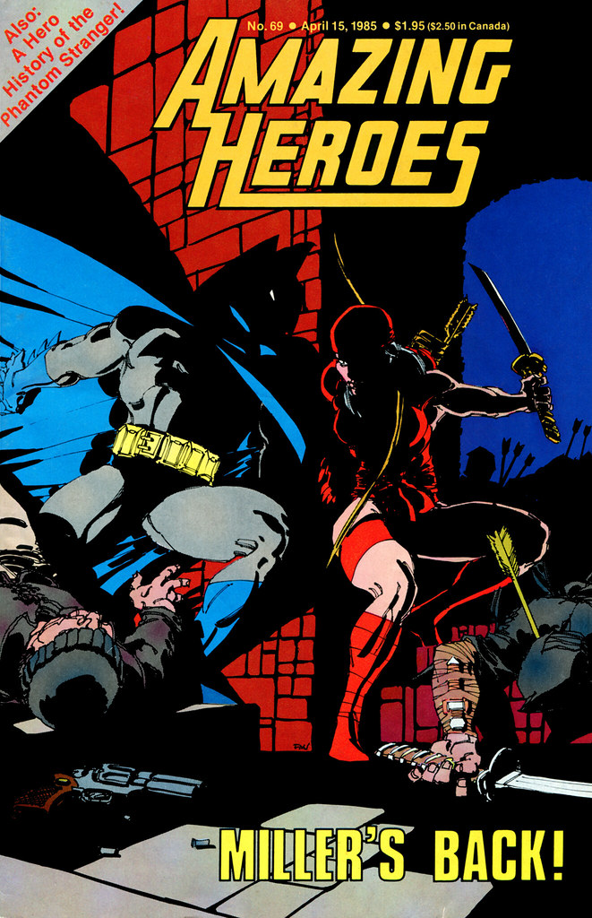 Amazing Heroes 69 Frank Miller cover Batman Elektra