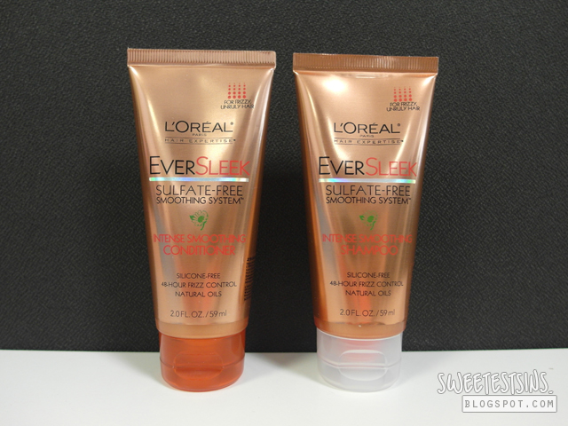 loreal eversleek intense smoothing shampoo and conditioner review