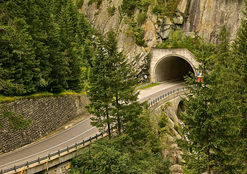 Tunnel in the mountains