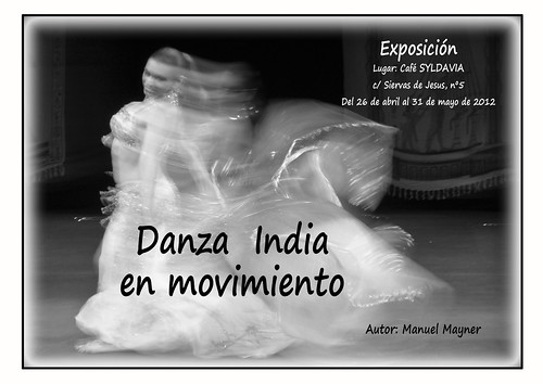 Cartel Danza India en moviemento.