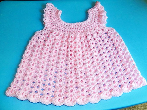 Pink Angel Dress by Crochet Attic