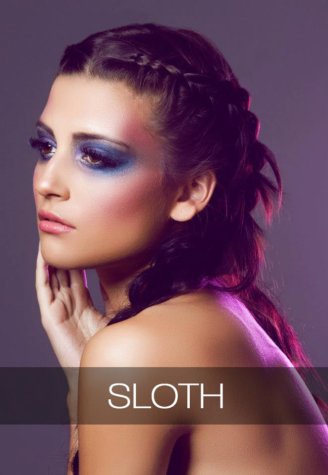 sloth, make up deadly sins, 7 deadly sins, makeup, cosmetics, beauty, zelanthropy