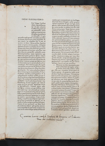 Manuscript donation inscription in Papias: Vocabularium