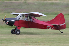 G-CCEZ - 2003 build Reality Aircraft Easy Raider, landing on Runway 27R at Barton