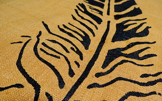 Detail of 007 - Stenciled Feather