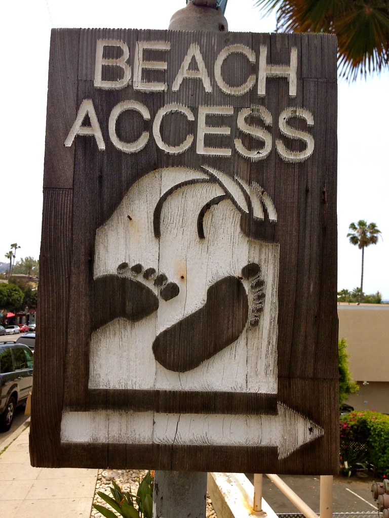 Beach Access sign