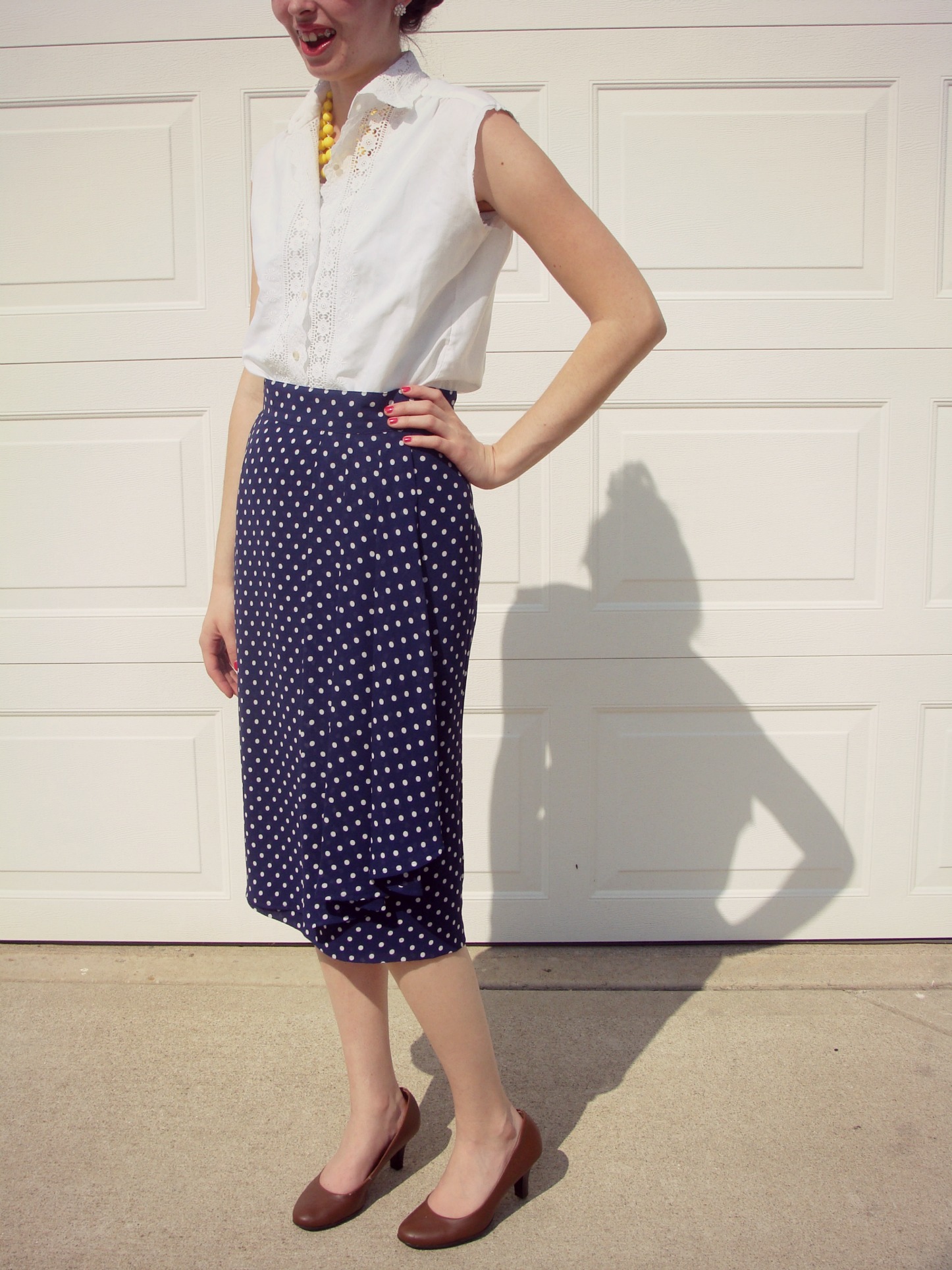 What I Wore - Polkadots & Lace