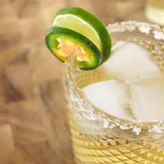 Margarita with Jalapeno Simple Syrup