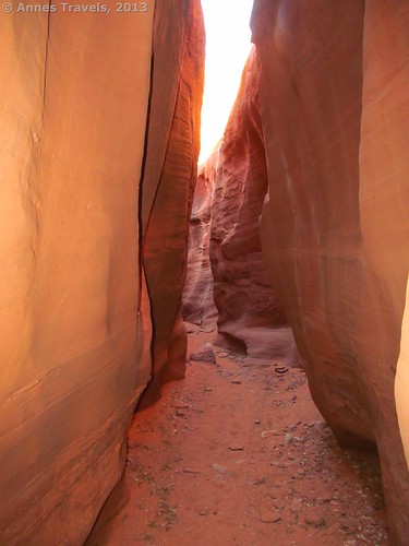 Near the top of Spooky Slot, Dry Fork Slots, Grand Staircase-Escalante National Monument, Utah