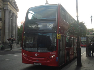 Tower Transit DN33789 on Route N550, Trafalgar Square