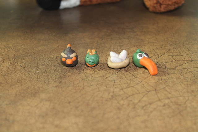 Angry Bird's the kids made out of clay