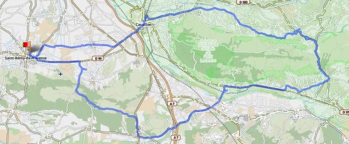 GPSies.com GPS - Rennrad - Strecke Luberon tour # 2