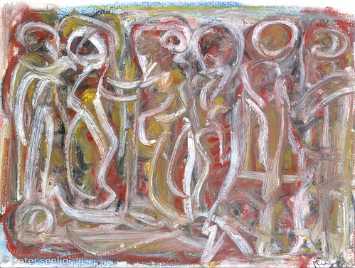 pain or joy, what is their story, virtual and real - My Art Journal 2012-03-1 #011 by Peter Seelig