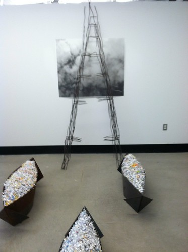 LTU exhibit space.  Work by Steve Rost