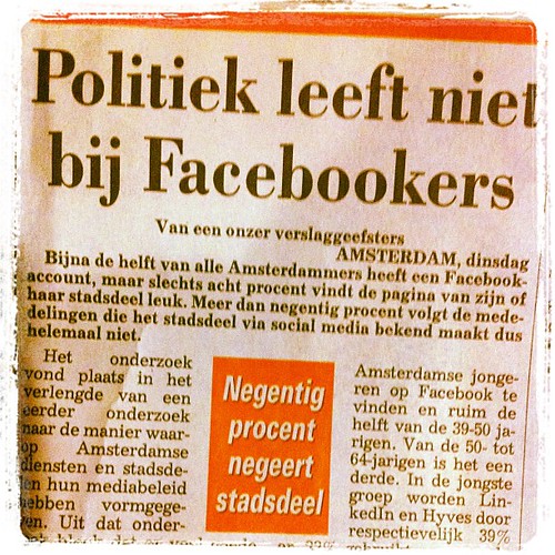 Politiek leeft niet bij Facebookers