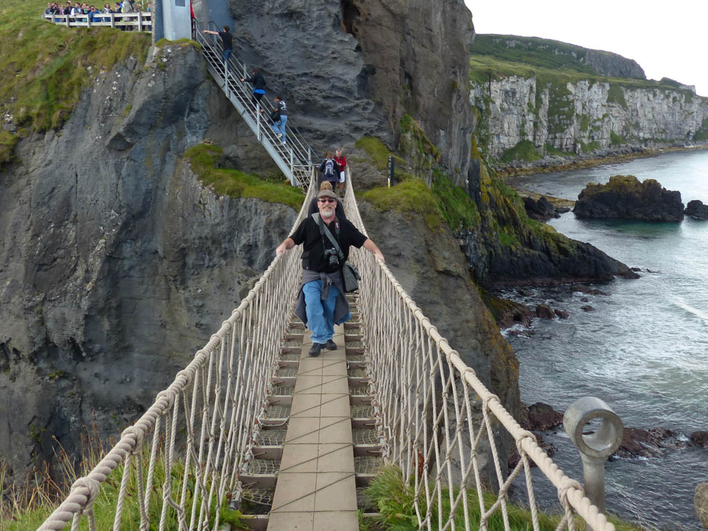 Meself on The Carrick-a-Rede Rope Bridge