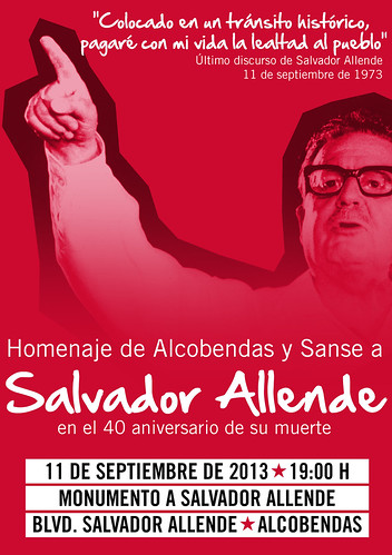 Homenaje de Alcobendas y Sanse a Salvador Allende en el 40 aniversario de su muerte