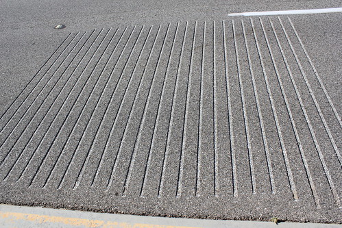 Grooves in a musical road