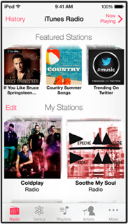twitter music in iTunes Radio