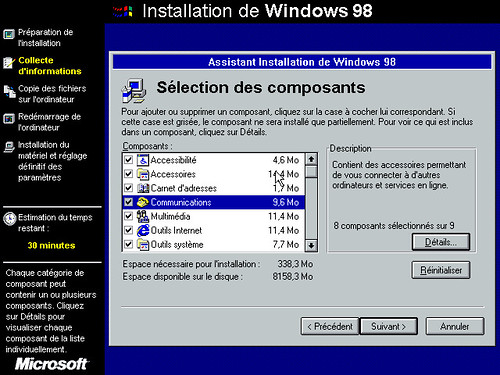 Installation MS-Windows 98
