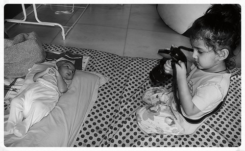 Marziya Shakir 3 and a Half Year Old Shoots Nerjis Asif Shakir 21 Days Old by firoze shakir photographerno1