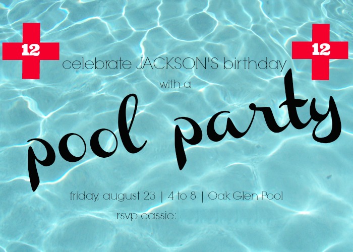 Hi Sugarplum | Pool Party Invite