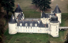 Vues aérienne de châteaux de la Loire