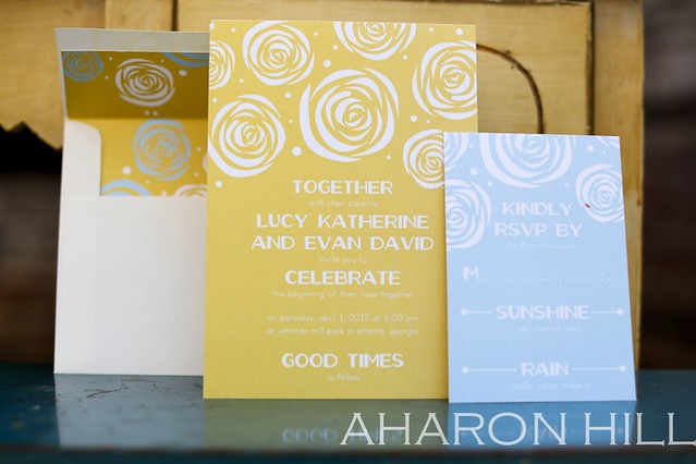 I provided the paper goods wedding invitations place cards 