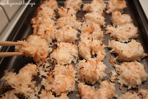 Baked coconut shrimp