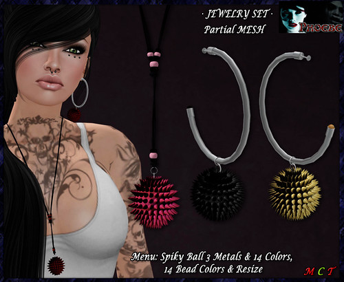 *P* Angela Jewelry Set ~Metals-Colors~ (P-MESH)
