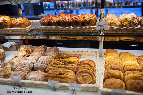 Various brioches and croissants