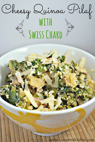 Cheesy Quinoa Pilaf with Swiss Chard