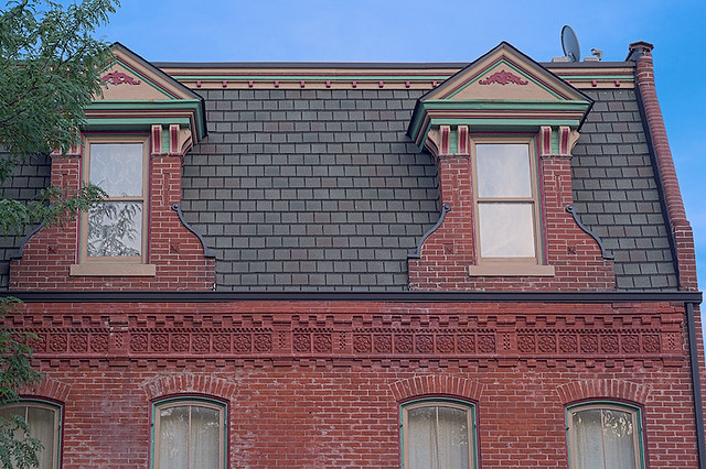 Soulard Neighborhood, in Saint Louis, Missouri, USA - Mansard roof
