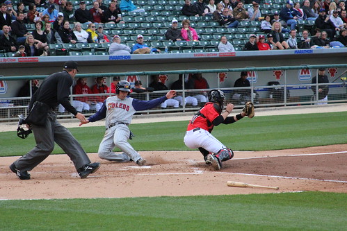 Eric Fryer, play at the plate
