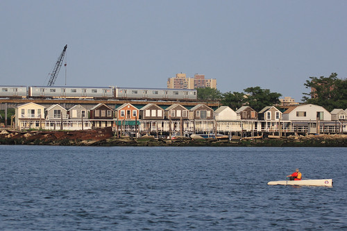 A Train Crossing from Broad Channel