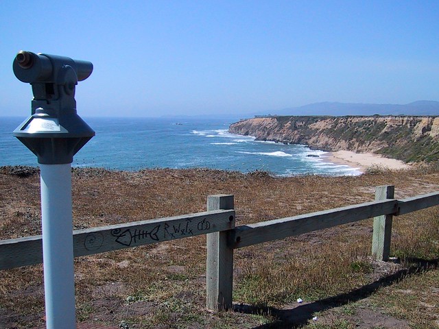 Telescope and Cliffs on Highway 1
