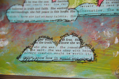 "Altered Book" NLB Project close-up