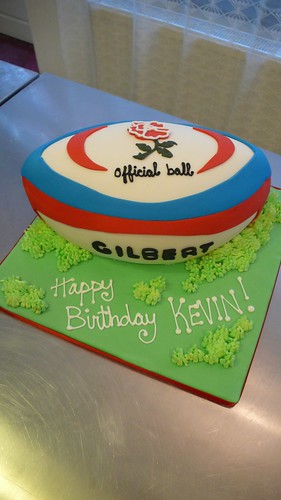 England Rugby Ball Cake by CAKE Amsterdam - Cakes by ZOBOT