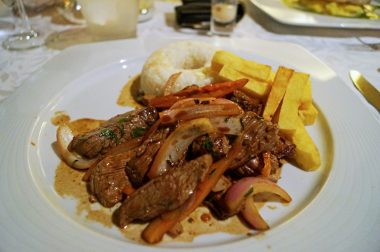 Dinner, Lima Peru
