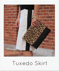 how to make a tuxedo skirt