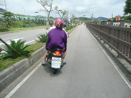 Motorcycle in Cyclist Lane