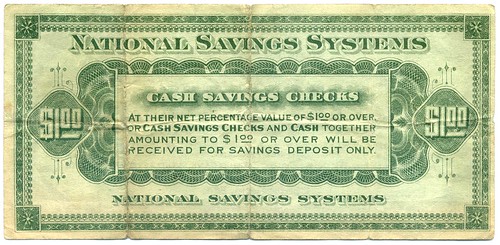 National Savings Systems One Dollar back
